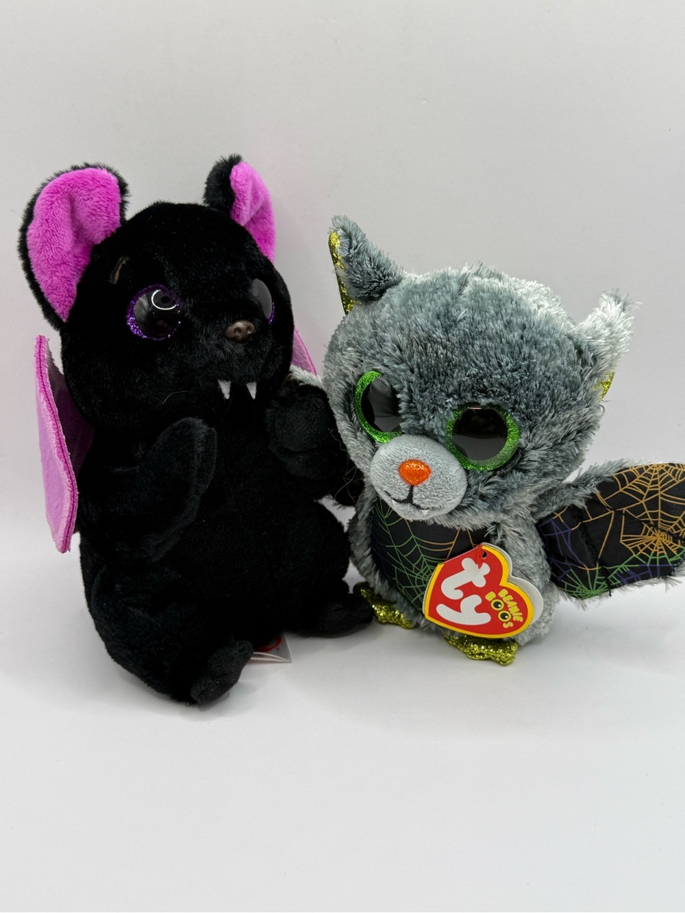 Ty Beanie Baby Vlad & Batiste Bats Beanie Boos Halloween Bundle of 2